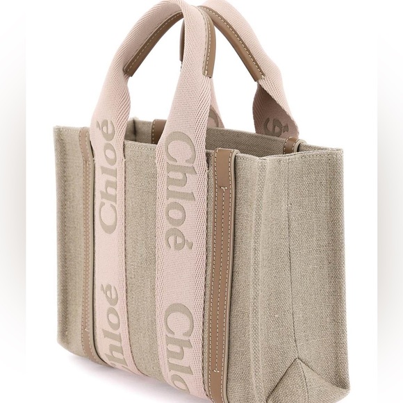 ‼️ONE LEFT! NWT CHLOE Woody Small Tote Bag - Picture 3 of 14